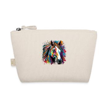 digital art horses head art graffiti - Organic Pouch - nature - Front