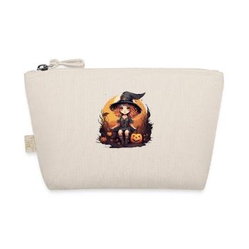 Sorcière d’Halloween mignonne pour le déguisement des fêtes - Trousse biologique - nature - Devant