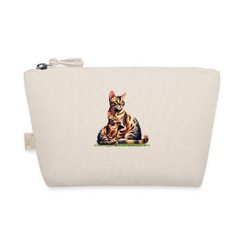 Motif de chat du Bengale sur les vêtements et accessoires - Trousse biologique - nature - Devant
