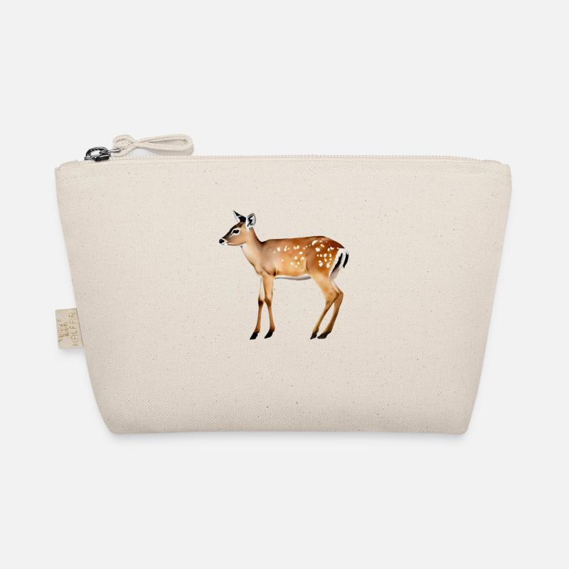 Fallow Deer with plain background Organic Pouch
