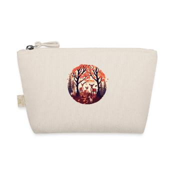 A Deer Family (Fall Collection #8) - Organic Pouch - nature - Front