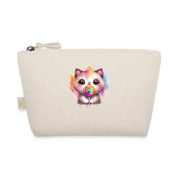 Kitty Kat avec sucette - Trousse biologique - nature - Devant
