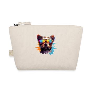 Chien cool avec lunettes de soleil Dog Design - Trousse biologique - nature - Devant