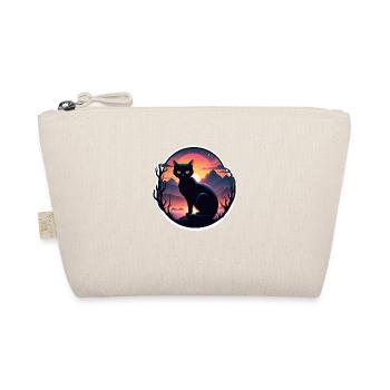 Cat Landscape and Sunset - Organic Pouch - nature - Front