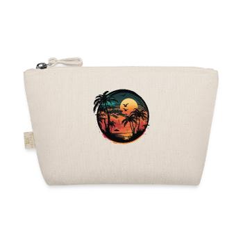Beautiful sunset on an island in the ocean - Organic Pouch - nature - Front