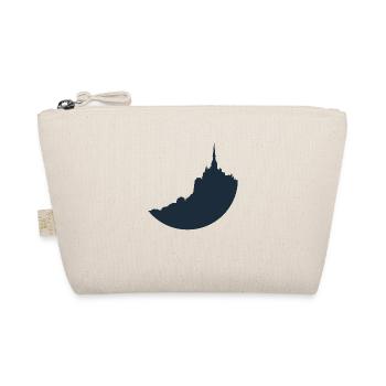 Mont Saint Michel blaue Silhouette - Bio-Täschchen - Natur - Vorne