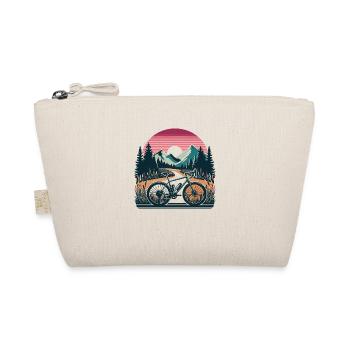 Taming Trails: Gravel Adventures Amidst the Forest - Organic Pouch - nature - Front