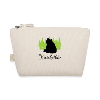 "Kuschelbär: Sanfte Stärke" - Bio-Täschchen - Natur - Vorne