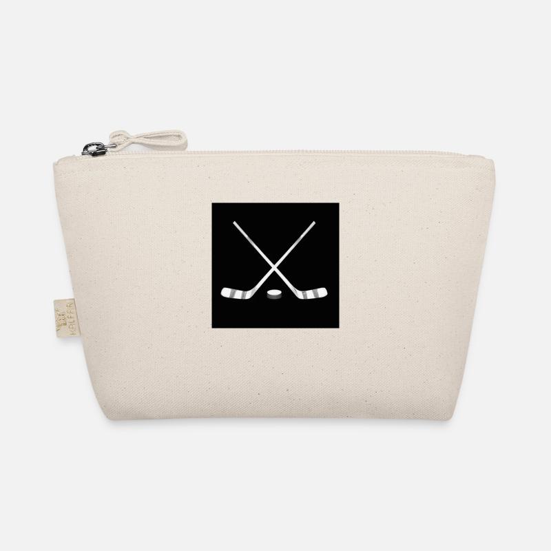 Hockeyschläger mit Puck Bio-Täschchen