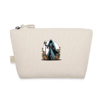 Grim Reaper Flowers Illustration - Organic Pouch - nature - Front
