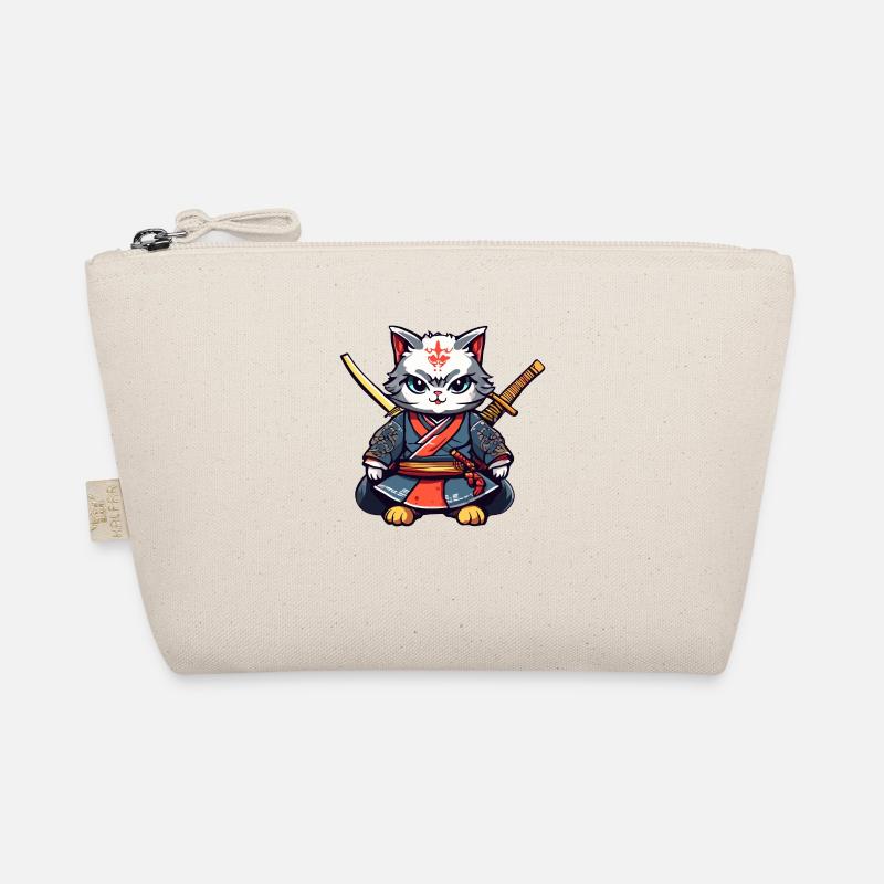 Samurai Cat #40 Organic Pouch