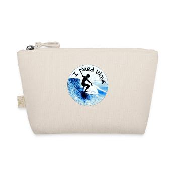 I need a wave - surfer on a board - Organic Pouch - nature - Front