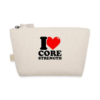 I Love Nuclear Strength - Fitness Weightlifting Funny - Organic Pouch - nature - Front