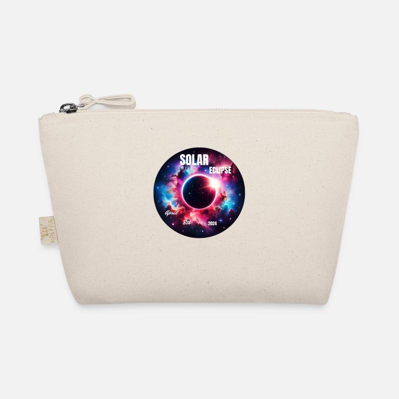 Solar Eclipse April 8, 2024: Celestial Miracle - Organic Pouch - nature