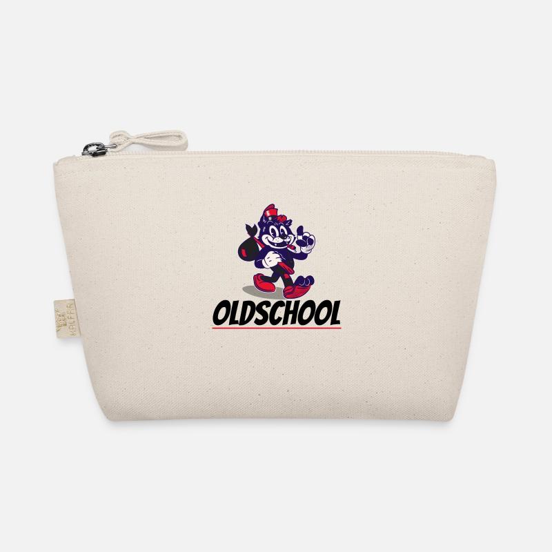 Oldschool cat Bio-Täschchen