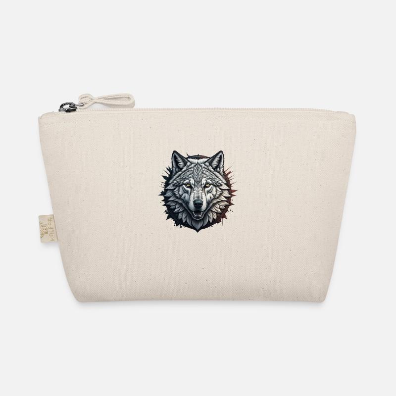 Wolf - Bio-Täschchen - Natur