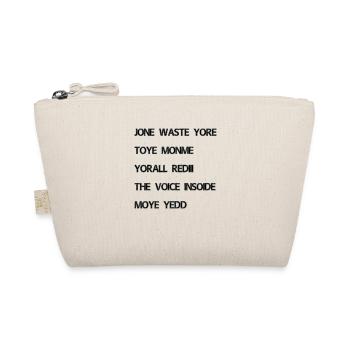 JONE WASTE YORE TOYE MONME YORALL REDIII THE VOICE - Bio-Täschchen - Natur - Vorne