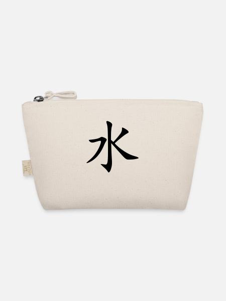 Mizu Kanji (Water / Eau) - Organic Pouch - nature