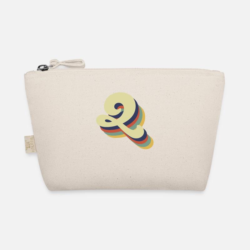 Retro Q Buchstabe Bio-Täschchen