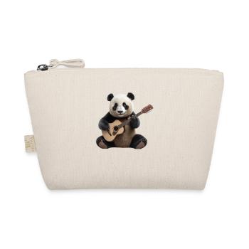 Panda Gitarre - Bio-Täschchen - Natur - Vorne