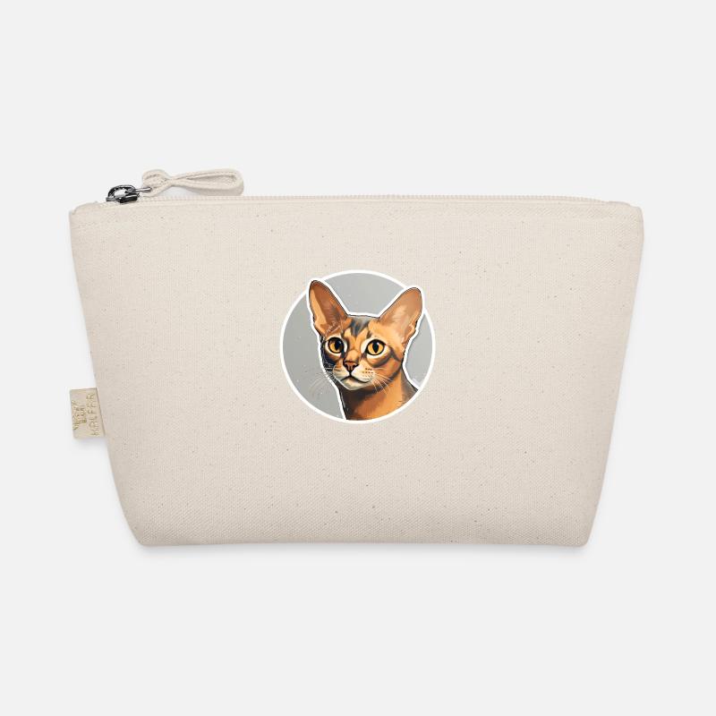 Abyssinian Cat Head Organic Pouch