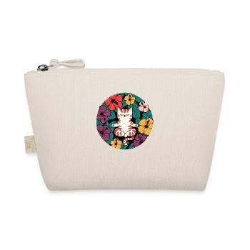 Zen-Hibiskus-Katze - Bio-Täschchen - Natur - Vorne