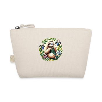 Faultier stricken - Bio-Täschchen - Natur - Vorne