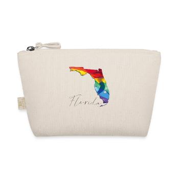 LGBTQ Flag in Florida State Map FL - Organic Pouch - nature - Front