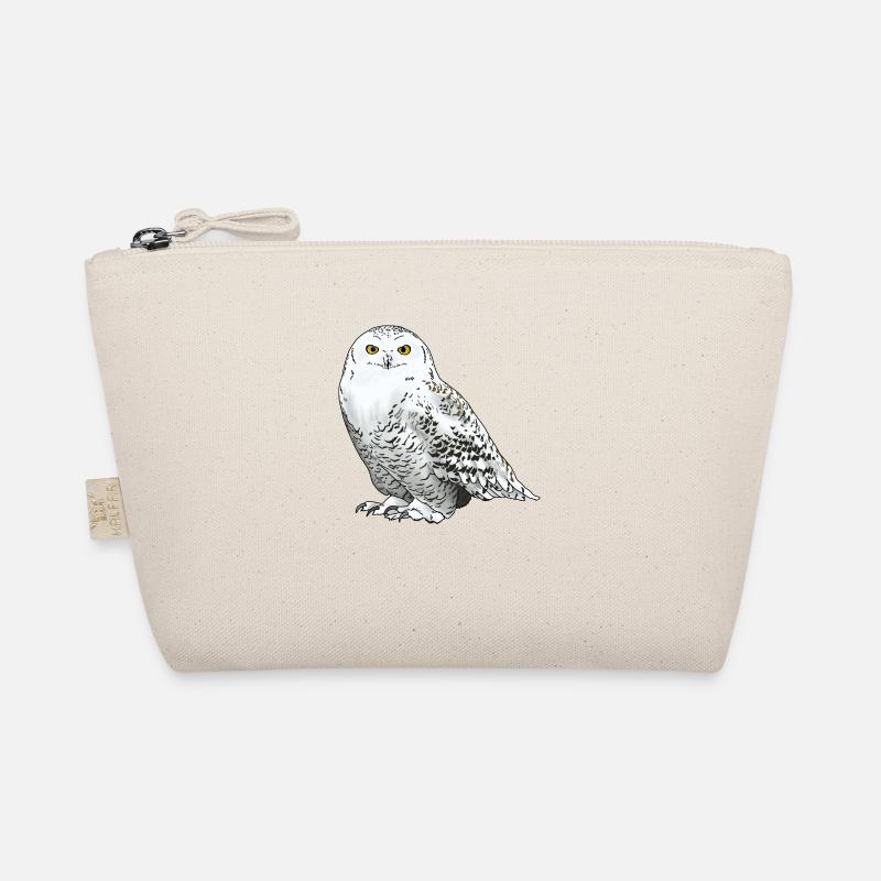 Snowy owl white Organic Pouch