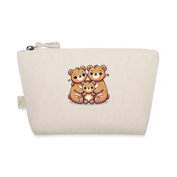 Bear Famille Mère Et Père Avec Un Enfant - Trousse biologique - nature - Devant