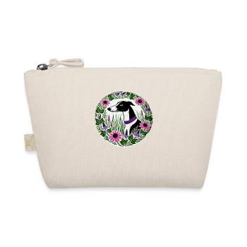 Lévrier noir et blanc - Trousse biologique - nature - Devant