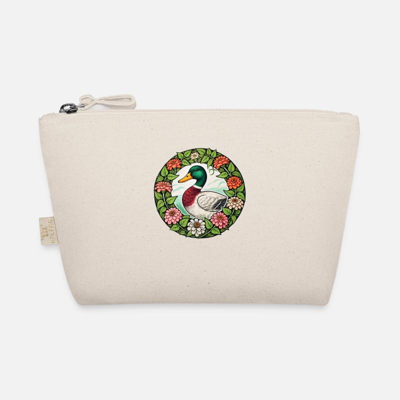 Retro Ente - Bio-Täschchen - Natur