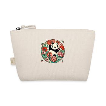 Cute Panda - Organic Pouch - nature - Front
