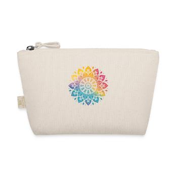 Rainbow Mandala - Organic Pouch - nature - Front