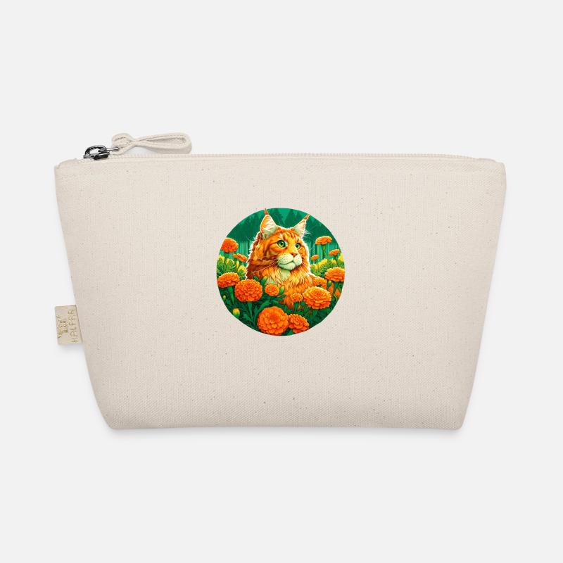 Ginger Mainecoon Cat Organic Pouch
