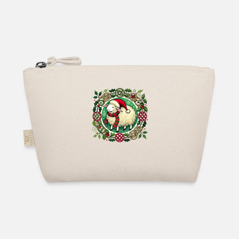 Weihnachtsschaf - Bio-Täschchen - Natur