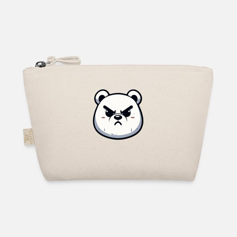 Angry Polar Bear Design Organic Pouch