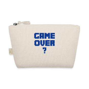 GAME OVER blau - Bio-Täschchen - Natur - Vorne