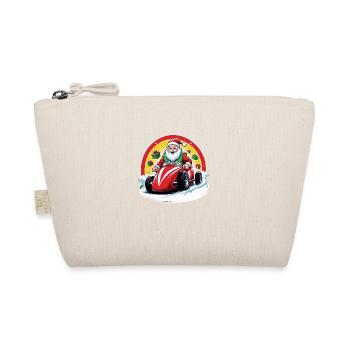 Weihnachtsmann Xmas Geschenke Weihnachten Auto - Bio-Täschchen - Natur - Vorne