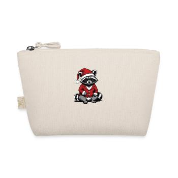 Cadeau de Noël du Père Noël raton laveur - Trousse biologique - nature - Devant