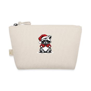 Cadeau de Noël du Père Noël raton laveur - Trousse biologique - nature - Devant