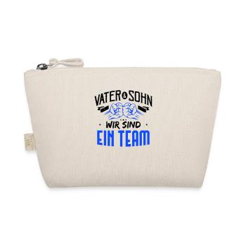 Father and son, we are a team - Organic Pouch - nature - Front