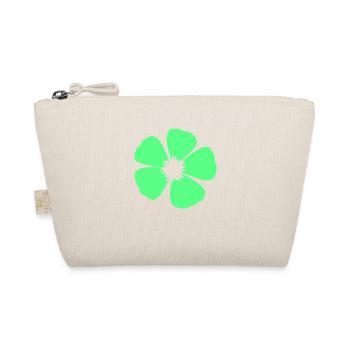 Green Beautiful Flower Spring Summer Nature Flowers - Organic Pouch - nature - Front