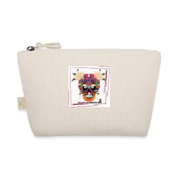 white skull 3 - Organic Pouch - nature - Front