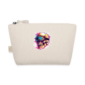 Ski Skull Ski Goggles - Organic Pouch - nature - Front