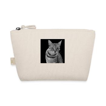 Cat white-black Cat black and white - Organic Pouch - nature - Front