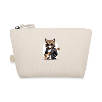 Cat Rocker Katze HardRock Geschenk - Bio-Täschchen - Natur - Vorne