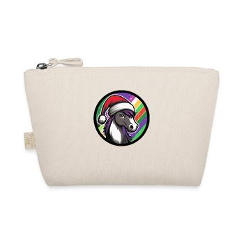 Horse Christmas X-Mas - Organic Pouch - nature - Front