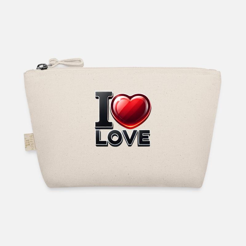I Love Shine - Bio-Täschchen - Natur
