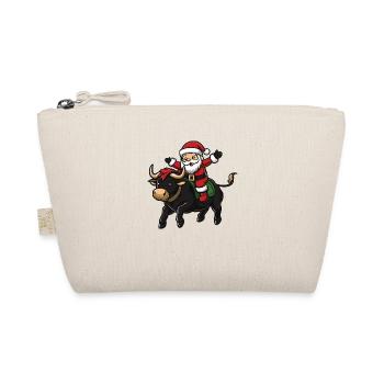 Taureau Père Noël dessin animé - Trousse biologique - nature - Devant